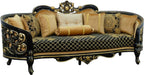 European Furniture - Bellagio Sofa in Black-Gold - 30019-S - GreatFurnitureDeal