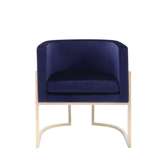 VIG Furniture - Modrest Betsy Modern Navy Blue Velvet Gold Kids Chair - VGZAS011-NVY-KDS-BLU-CH - GreatFurnitureDeal