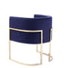 VIG Furniture - Modrest Betsy Modern Navy Blue Velvet Gold Kids Chair - VGZAS011-NVY-KDS-BLU-CH - GreatFurnitureDeal