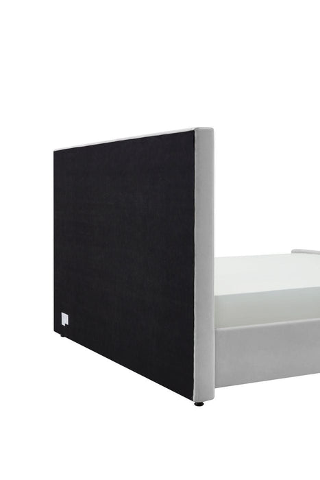 VIG Furniture - Modrest Beverly Modern Grey Velvet Queen Bed - VGJYJY-653-XGRY-BED-Q - GreatFurnitureDeal