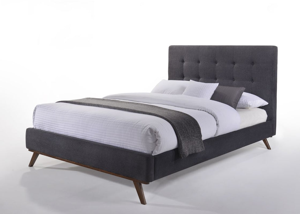 VIG Furniture - Modrest Addison Mid-Century Modern Grey & Walnut Queen Bedroom Set - VGMABR-38-SET-Q - GreatFurnitureDeal
