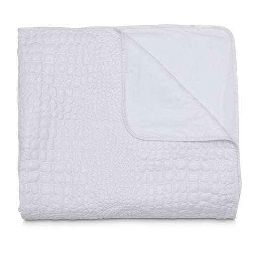 AICO Furniture - Brillance 3 Piece King Coverlet-Duvet - White - BCS-KD03-BRLIN-WHT - GreatFurnitureDeal