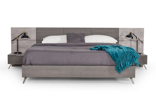 VIG Furniture - Nova Domus Bronx Italian Modern Faux Concrete & Grey Eastern King Bed - VGACBRONX-BED-EK - GreatFurnitureDeal