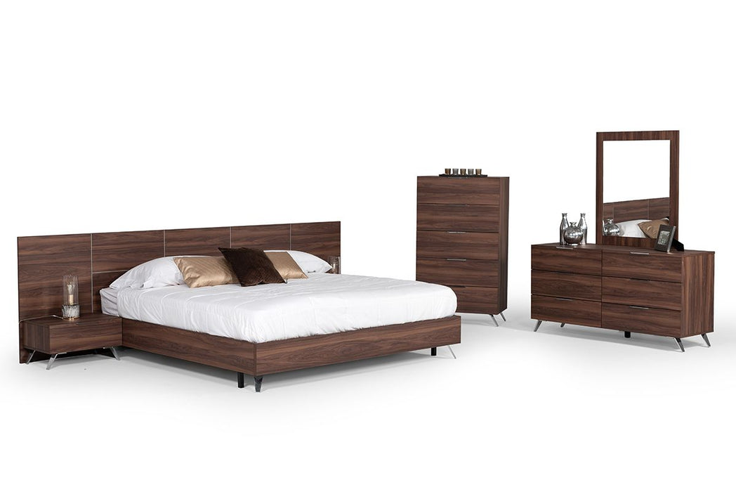 VIG Furniture - Nova Domus Brooklyn Italian Modern Walnut Nightstand - VGACBROOKLYN-NS - GreatFurnitureDeal