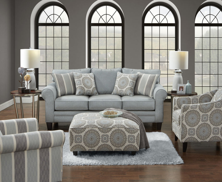 Southern Home Furnishings - Grande Mist Sofa Set in Grey/Multi - 1140 1141 502 Grande Mist - GreatFurnitureDeal