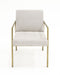 VIG Furniture - Modrest Burnham Modern Light Grey & Brass Arm Dining Chair - VGGA-6960CH-1-WHT-B-DC - GreatFurnitureDeal