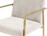 VIG Furniture - Modrest Burnham Modern Light Grey & Brass Arm Dining Chair - VGGA-6960CH-1-WHT-B-DC - GreatFurnitureDeal