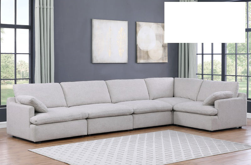 Mariano Furniture - C020 - 5 Piece Sectional Sofa Set in Beige - BM-C2020CS5 - GreatFurnitureDeal