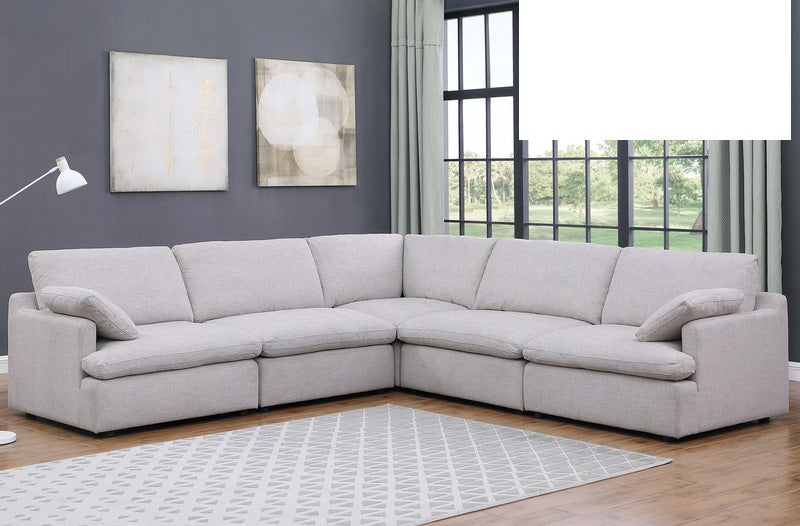 Mariano Furniture - C020 - 5 Piece Sectional Sofa Set in Beige - BM-C2020CS5 - GreatFurnitureDeal