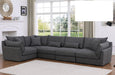 Mariano Furniture - C023 - 5 Piece Sectional Sofa Set in Grey - BM-C023DG5 - GreatFurnitureDeal