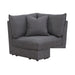 Mariano Furniture - C023 - 5 Piece Sectional Sofa Set in Grey - BM-C023DG5 - GreatFurnitureDeal