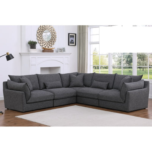 Mariano Furniture - C023 5 Piece Sectional Set in Black - BM-C023 - GreatFurnitureDeal