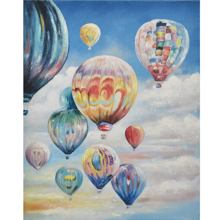 Bramble - Air Balloon on Canvas 30 x 30 w/o Frame - BR-C1002-28153------ - GreatFurnitureDeal