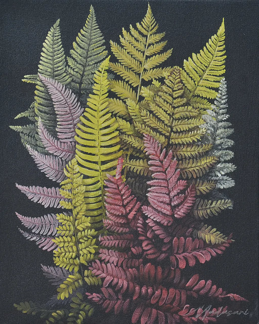 Bramble - Driyobteris Shrub on Canvas 30 x 40 w/o Frame - 28870------ - GreatFurnitureDeal