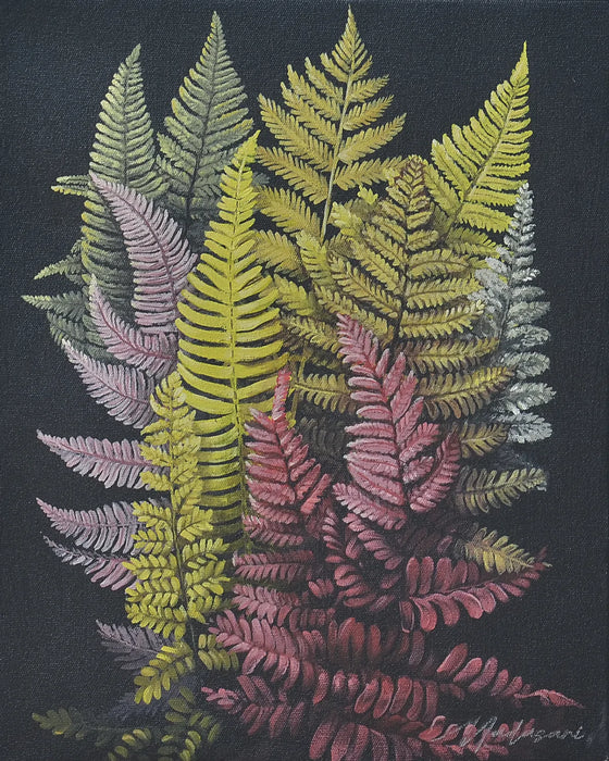 Bramble - Driyobteris Shrub on Canvas 30 x 40 w/o Frame - 28870------ - GreatFurnitureDeal