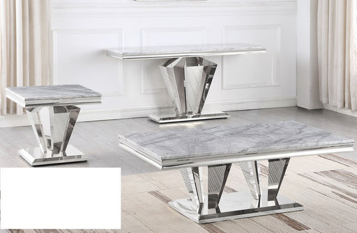 Mariano Furniture - C194 - 3 Piece Occasional Table Set in Silver - BM-C194S3 - GreatFurnitureDeal