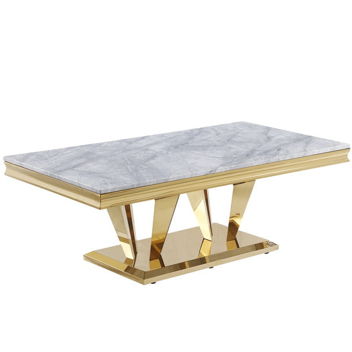 Mariano Furniture - C194 - 3 Piece Occasional Table Set in Gold - BM-C194G3 - GreatFurnitureDeal