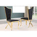 Mariano Furniture - C194 - 5 Piece Dining Table Set in Black/Gold - BM-C194RBG5 - GreatFurnitureDeal