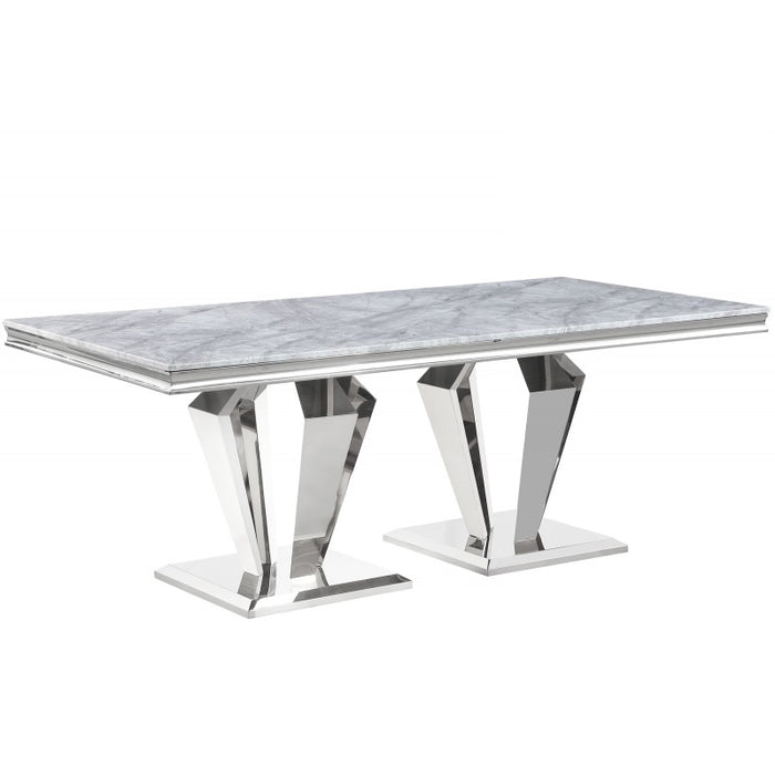 Mariano Furniture - C194 - Dining Table in Light Grey - BM-C194RST - GreatFurnitureDeal
