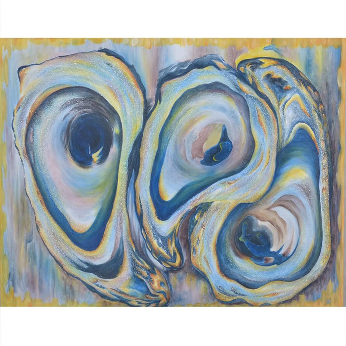 Bramble - Oyster Print on Canvas 30 x 40 w/o Frame - BR-C861-28154------
