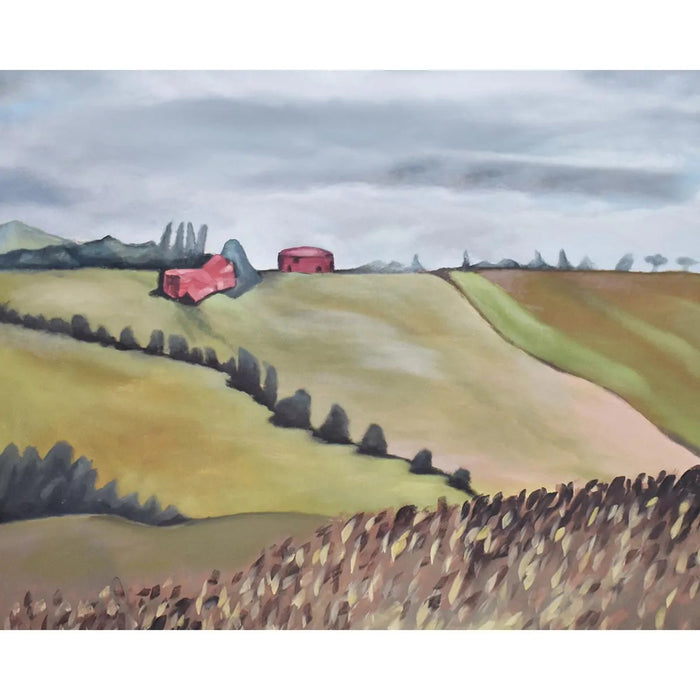 Bramble - Farm Field on Canvas 30 x 30 w/o Frame - BR-C968-28153------ - GreatFurnitureDeal