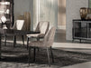 ESF Furniture - Aris 5 Piece Dining Room Set in Onyx - ARISTABLE-CHAIR-5SET - GreatFurnitureDeal