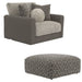 Jackson Furniture - Reddington Chair 1/2 with Cocktail Ottoman in Umber - 222501-22501-UMBER - GreatFurnitureDeal