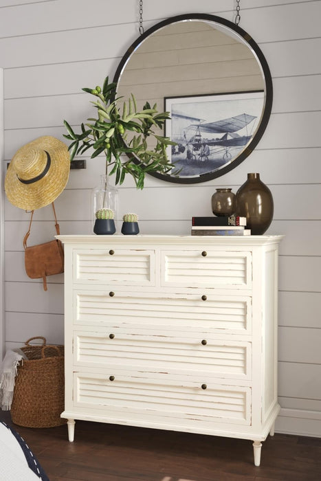 Bramble - Summerville 5 Drawer Dresser in White Harvest - BR-27692WHD
