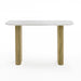 VIG Furniture - Modrest - Cambridge White Marble & Mango Console Table - VGEDRID112007-CON - GreatFurnitureDeal