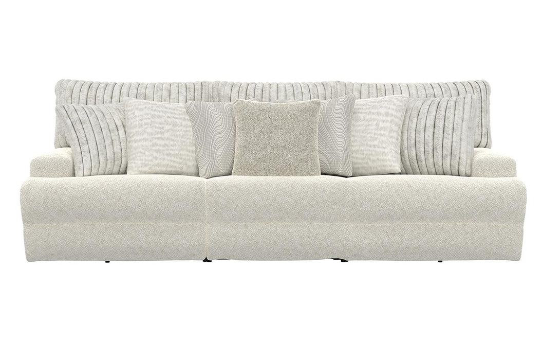 Catnapper - Carmen Oversized Power Headrest Reclining Sofa with 3 recliners in Porcelain - 63286-63285-63287 - GreatFurnitureDeal