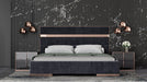 VIG Furniture - Nova Domus Cartier Modern Black Velvet & Rosegold Eastern King Bed - VGVCBD-A002-EK - GreatFurnitureDeal