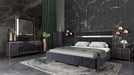 VIG Furniture - Nova Domus Cartier Modern Black Velvet & Rosegold Eastern King Bed - VGVCBD-A002-EK - GreatFurnitureDeal