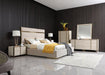 VIG Furniture - Nova Domus Cartier Modern Beige Shagreen Brushed Brass Mirror - VGVC-J-A002-MR - GreatFurnitureDeal