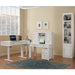 Parker House - Boca 6 Piece Power Lift L Desk with Hutch File and Bookcase in Cottage White - BOC-6PC-LIFT-LDSK-H-F-BK - GreatFurnitureDeal