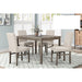 Mariano Furniture - CD038 - 5 Piece Counter Dining Table Set in Oak - BM-CD038G5 - GreatFurnitureDeal