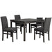 Mariano Furniture - CD038 - 5 Piece Counter Dining Table Set in Charcoal - BM-CD038DW5 - GreatFurnitureDeal