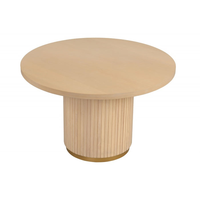 Mariano Furniture - CD040 - Round Dining Table in Light Oak - BM-CD040T - GreatFurnitureDeal