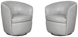 Parker Living - Barolo Swivel Club Chair in Steamboat Ice (Set of 2) - SBAR#912S-2-STIC - GreatFurnitureDeal