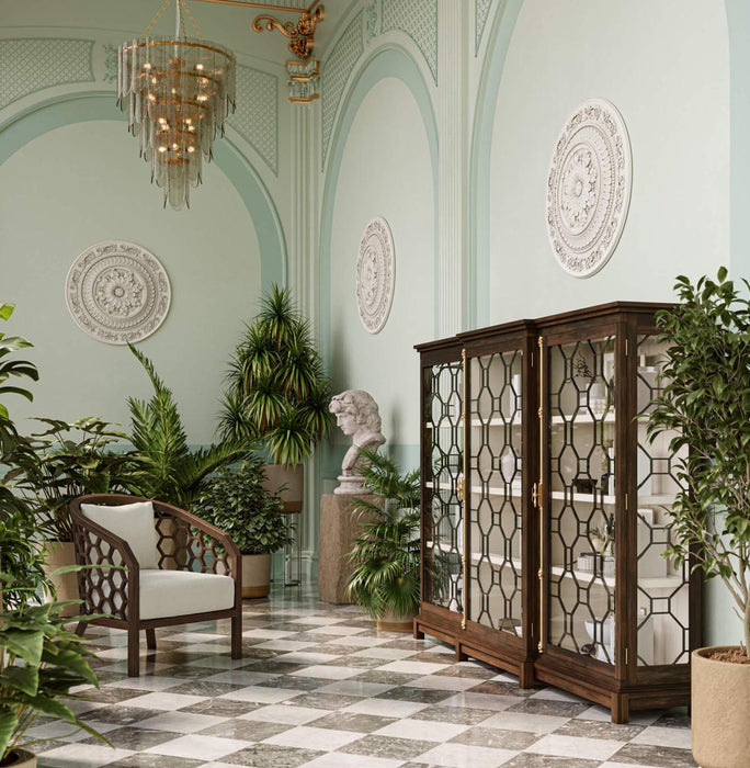 Bramble - Ceylon 3 Door Display Cabinet - BR-76780 - GreatFurnitureDeal