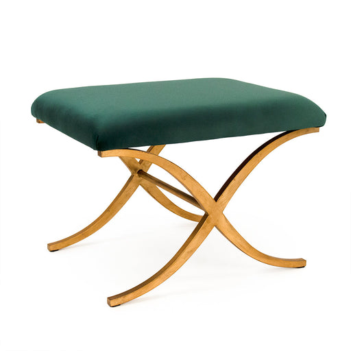 Zentique - Green Velvet Amara Bench - CFH430 E272 V093 - GreatFurnitureDeal