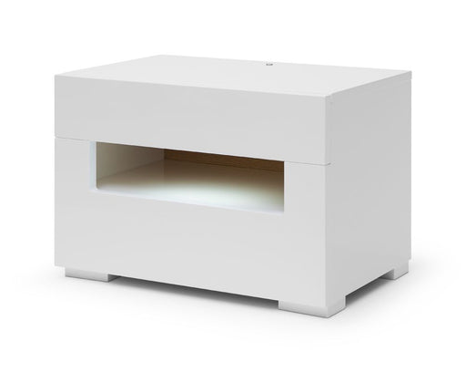 VIG Furniture - Ceres Modern White Lacquer Nightstand - VGWCCG05-WHT - GreatFurnitureDeal