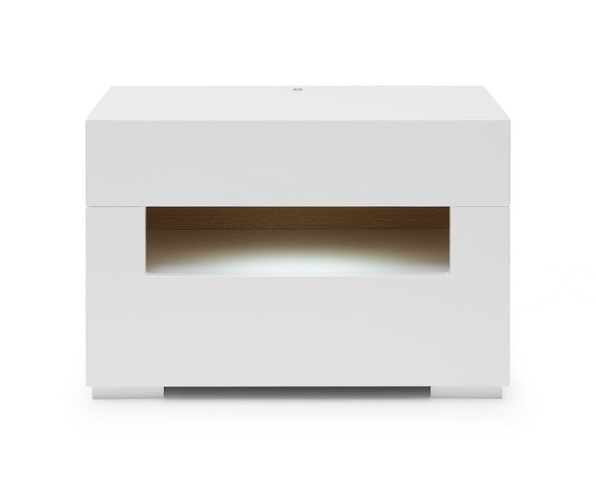 VIG Furniture - Ceres Modern White Lacquer Nightstand - VGWCCG05-WHT - GreatFurnitureDeal