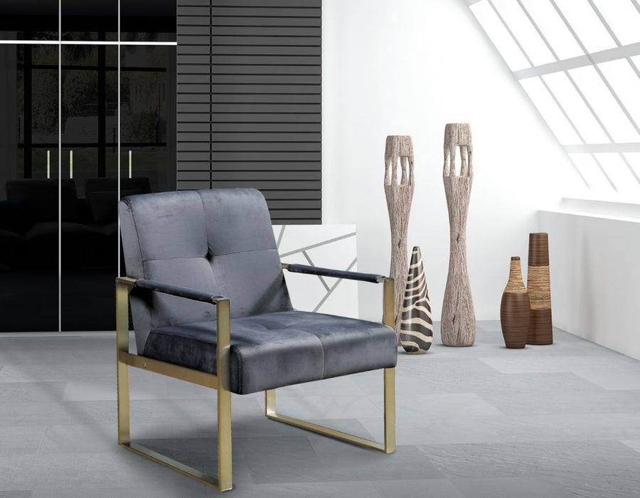 American Eagle Furniture - CH-R208A Grey Chair - CH-R208A-GR - GreatFurnitureDeal