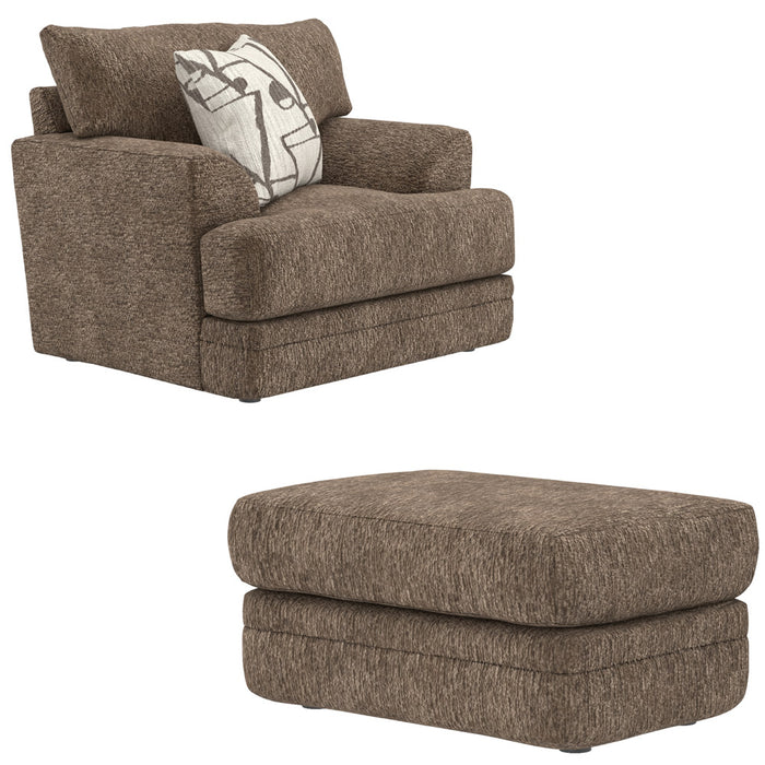 Jackson Furniture - Tyson Chair with Ottoman in Hazel - 244201-244210-HAZEL - GreatFurnitureDeal