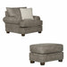 Jackson Furniture - Briarcliff Chair with Ottoman in Pebble/Sandstone - 2083-01-10-SAND - GreatFurnitureDeal