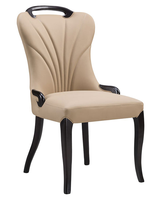 American Eagle Furniture - H604 Tan PU Dining Chair - Set of 2 - CK-H604-TAN - GreatFurnitureDeal