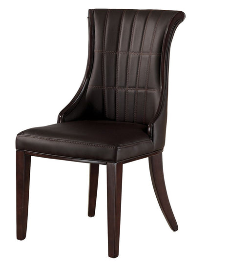 American Eagle Furniture - H7023 Dark Brown PU Dining Chair - Set of 2 - CK-H7023-DB - GreatFurnitureDeal