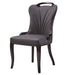 American Eagle Furniture - H604 Dark Brown PU Dining Chair - Set of 2 - CK-H604-DB - GreatFurnitureDeal