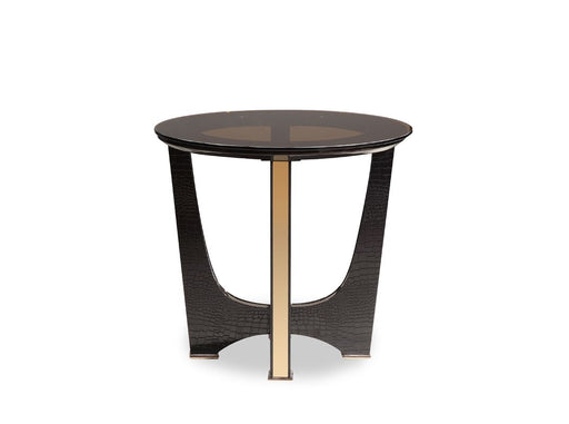 VIG Furniture - A&X Talin Modern Black Crocodile & Rosegold End Table - VGUNCK813-60 - GreatFurnitureDeal