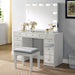 Furniture of America - Margret Vanity Set in White/Gray - CM-DK928-PK - GreatFurnitureDeal